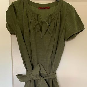 Green Kaki Summer Dress  Comptoir des Cotonniers